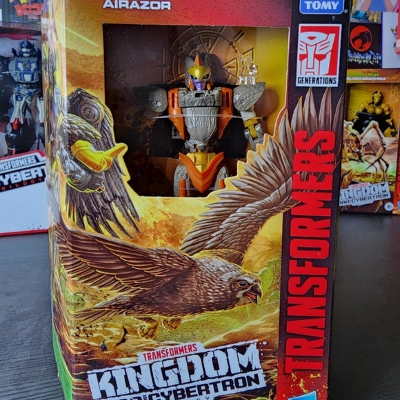 tomy Takara Toys Transformers Kingdom Airazor Complete Used Deluxe War For Cybertron Poshmark